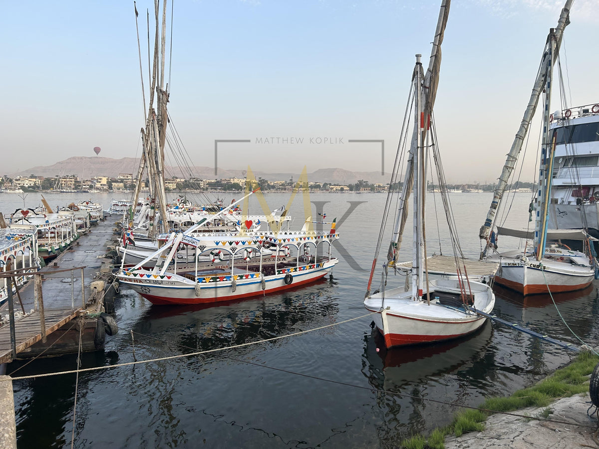 Boats on the Nile River